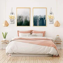 Домашний Ретро декоративный светильник создает шикарную гирлянду со стеклянной бутылкой деревянная доска поддельный цветок настенный светильник для украшения