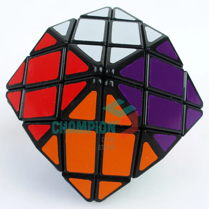 Lanlan Rhombic Dodecahedron Magic Cube Puzzle Black And White Learning Educational Cubo magico Toys