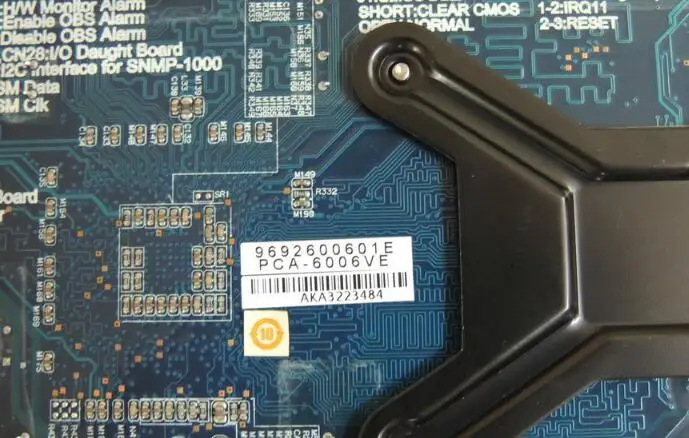 OK плата IPC PCA-6006VE Rev. B2 полный размер ЦП карта ISA промышленный Встроенная плата PICMG1.0 с процессор ОЗУ нет-вентилятор
