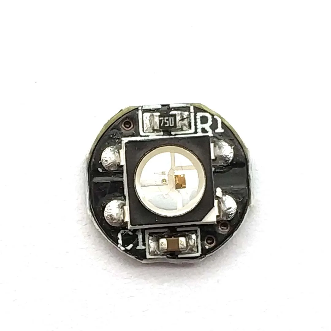 WS2812B WS2812 светодиодный чип 5050 SMD RGB DC5V с черной печатной платой радиатор 9 6 мм