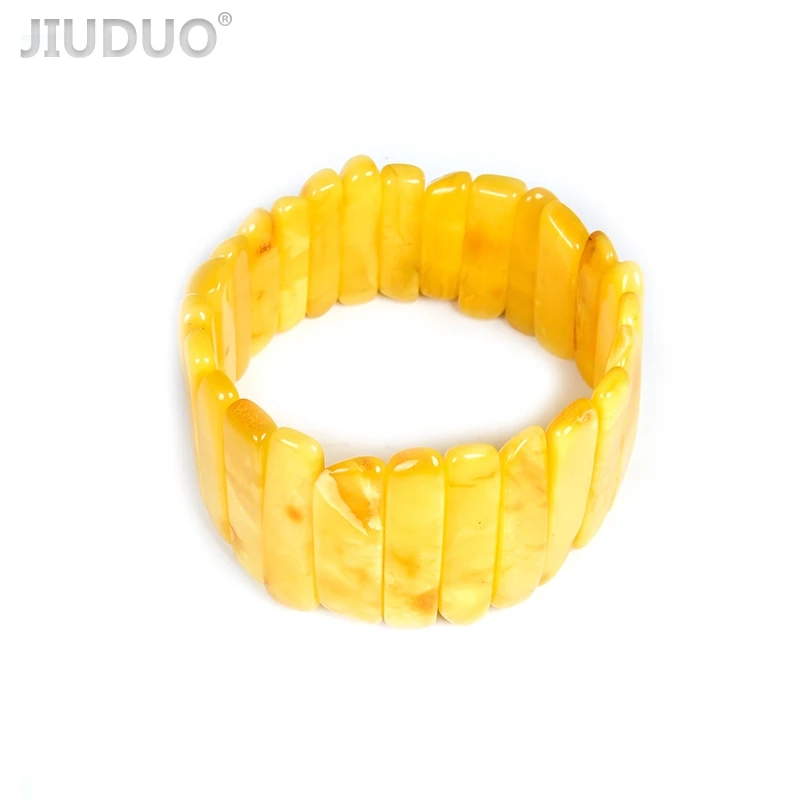 

Special Polish imports of natural no optimization amber handmade beeswax multi-treasure square bracelet hand string fidelity 24g