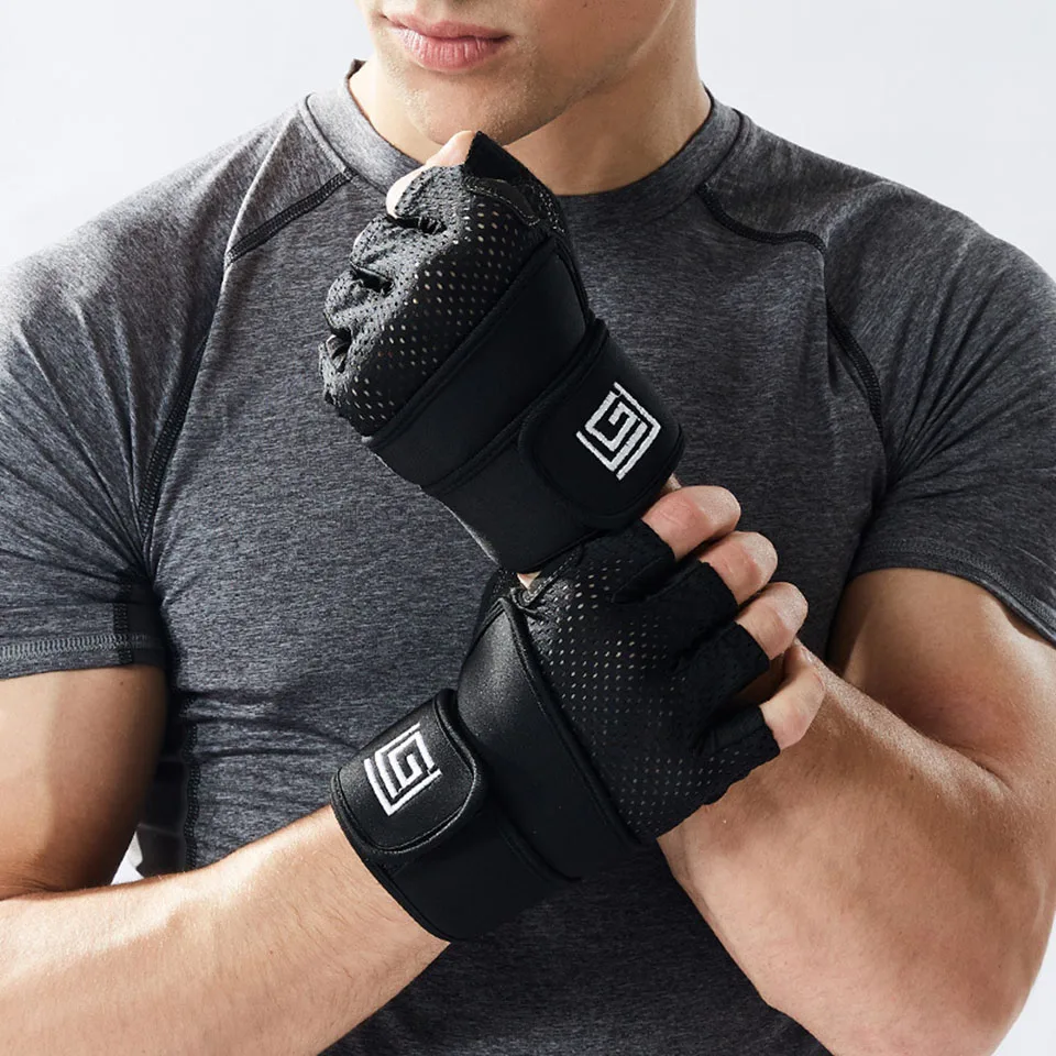 

Gym Gloves Heavyweight Sports Exercise Weight Lifting Gloves Breathable Body Building Training Sport Fitness Gloves