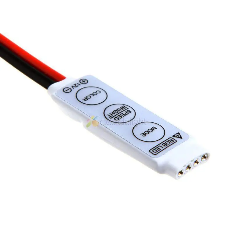 3 шт. мини RGB клавиши контроллер DC12V 144 Вт для 5050 3528 светодиодный светильник 19