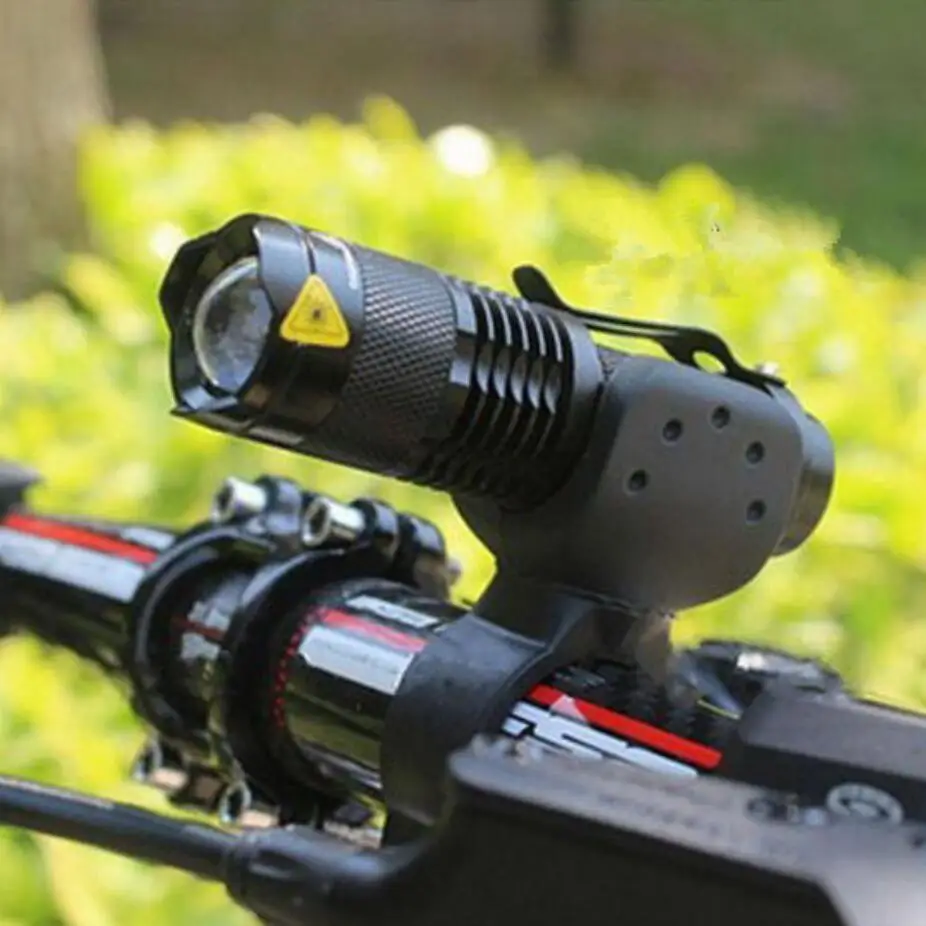 Luz para bicicleta de 7 vatios 2000 lúmenes Modo 3 bicicleta Q5 LED bicicleta luz delantera de la bicicleta luces de la lámpara antorcha impermeable ZOOM linterna BL0502