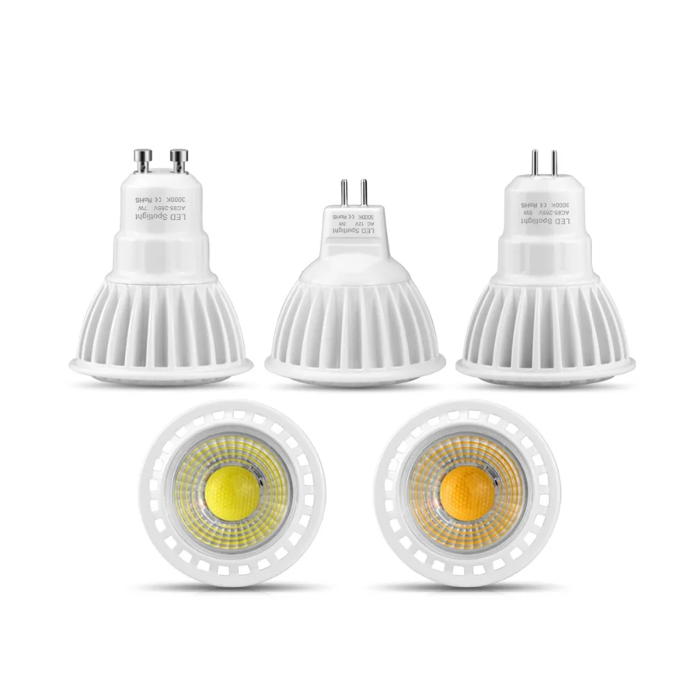 

Dimmer LED Light Bulb 110V 220V GU10 GU5.3 LED Lamp 12V MR16 Dimmable Lighting Bulb 3W 5W 7W Spotlight Indoor Lighting