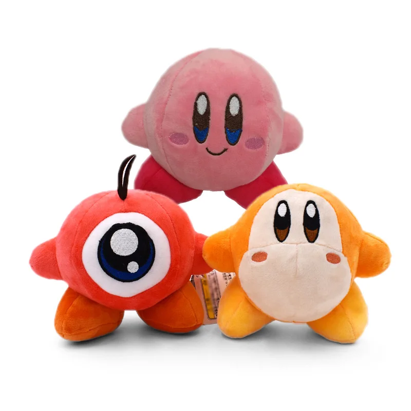 

3 pcs/lot Anime Kirby Waddle Dee Waddle Doo Stuffed Peluche Plush Quality Cartoon Toy Great Christmas Birthday Gift For Children