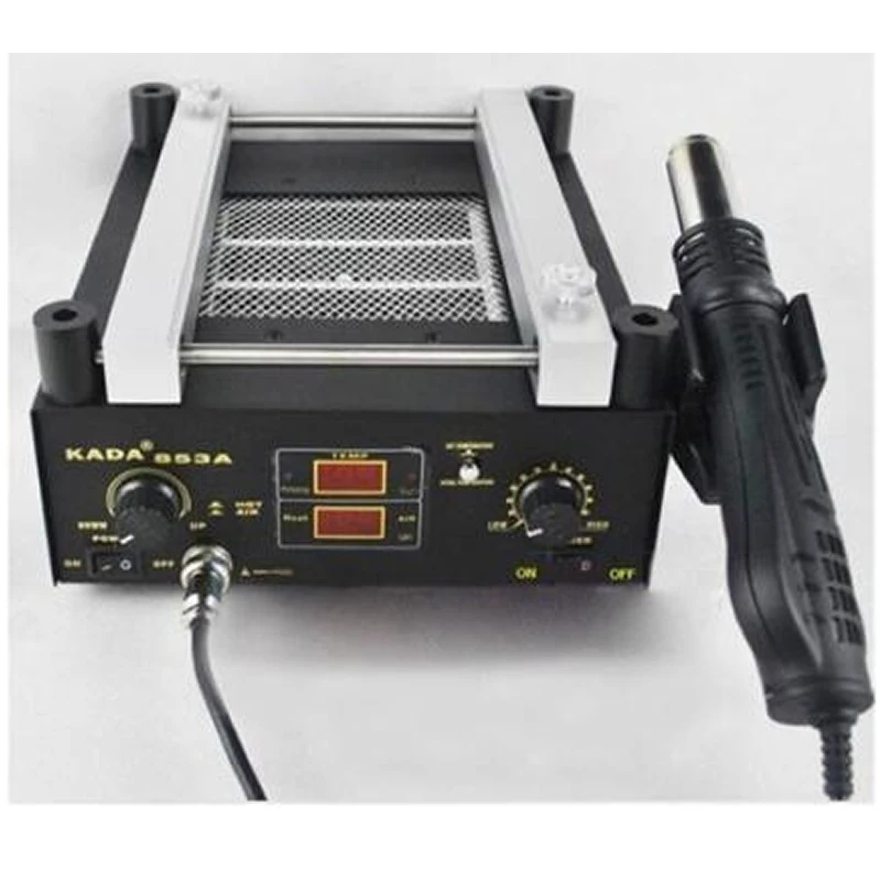 

600W KADA 853A SMD Rework Soldering Pre-heating Station Warm-up Infrared rays Hot air gun