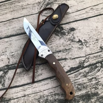 

Tactical Camping Hunting Knife Shadow Wood Fixed Blade Knife Outdoor Survival EDC Hand Tools