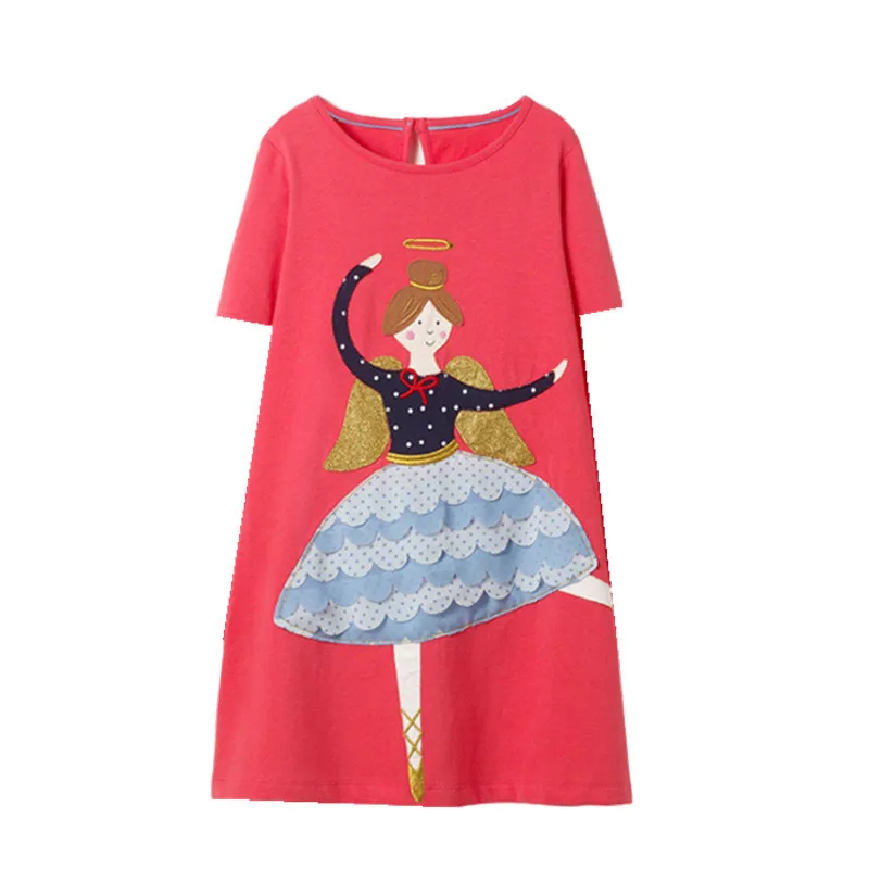 Jumping Meters Applique Animals Baby Dresses Summer giraffe Girl Clothing cotton Short sleeve stripe princess kids tunic dress Jumping Meters Applique Animals Baby Dresses Summer giraffe Girl Clothing cotton Short sleeve stripe princess kids tunic dress