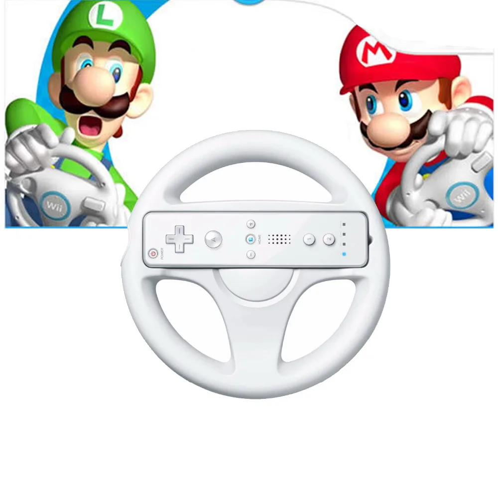 

Steering Wheel For Nintendo Wii Mario Kart Racing Gamepad Remote Controller For Nintend Wii Wheel Roda Remote Controle