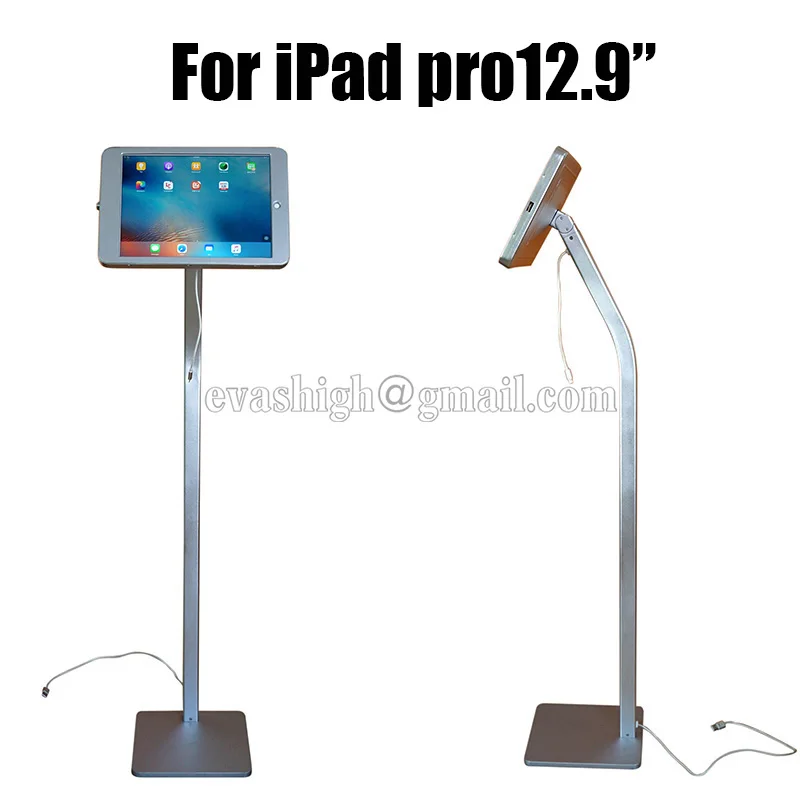 Flexible Tablet Security Lock Ipad Floor Stand Pad Display