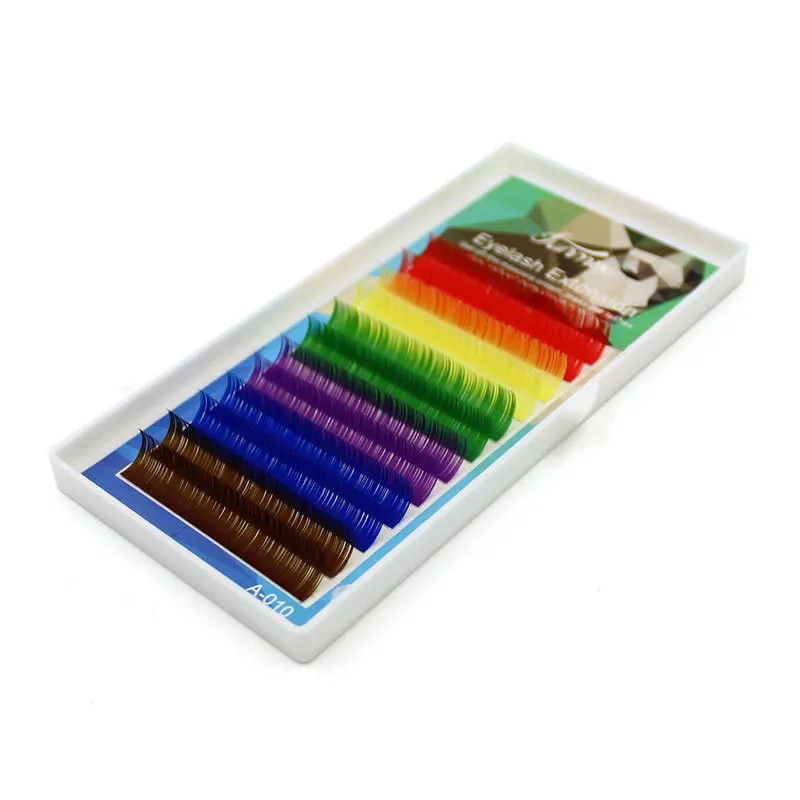 

3 Types Mix Colors Eyelash Soft Candy Color Fake Eyelash Festival Party Extension Eye Makeup Colorful False Eye Lash