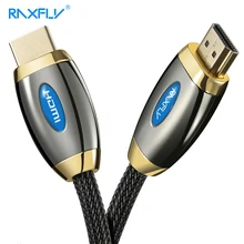 RAXFLY Кабель HDMI 2,0 4K 3D HDMI к HDMI кабель для телевизора lcd ноутбука проектора компьютера прочный 1 м 3M 5 м позолоченные HDMI кабели