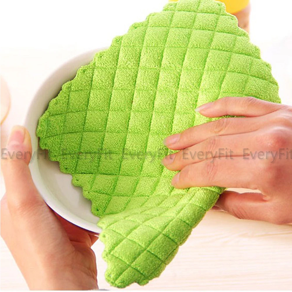 

Everyfit Absorbent Microfiber Kitchen Towels, Quick Drying Washing Dish Towel Magic Kitchen Cleaning Cloth (Random color)