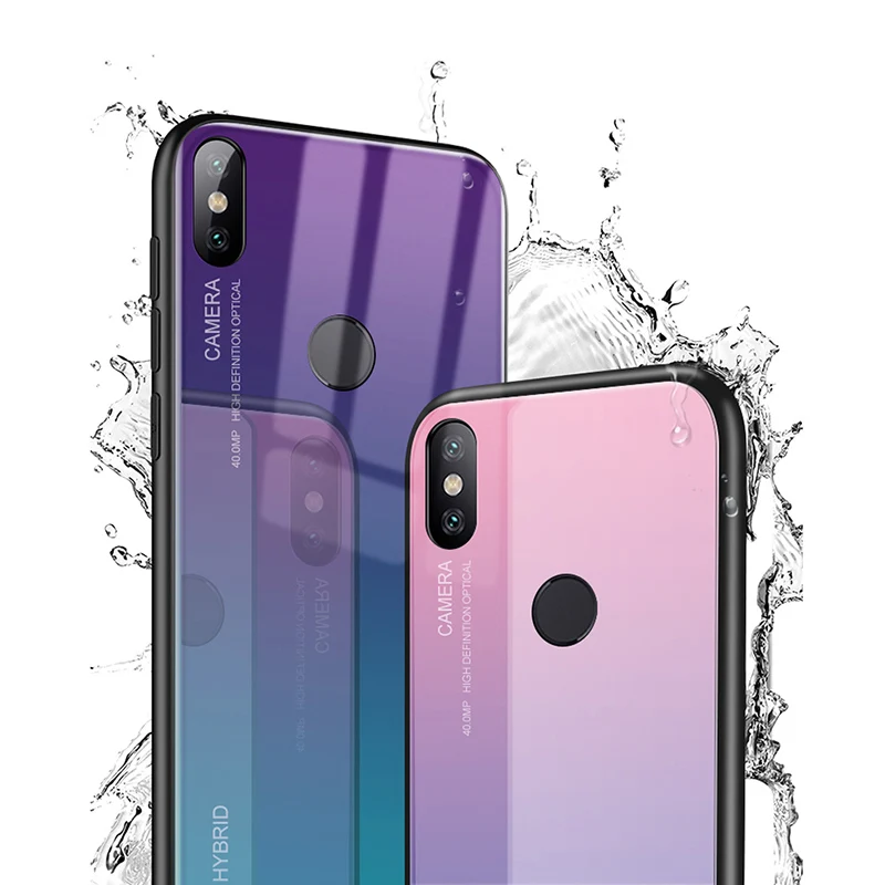 Градиентный телефонный чехол для xiaomi mi 9 t 9 t pro Силиконовая задняя крышка из закаленного стекла для xio mi 9 t 9tpro защитный couqe k20 pro