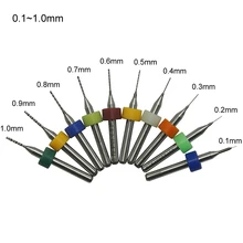 10pcs PCB drill tool kit 0.1mm-2.0mm metal Milling cutter cnc tools for Woodworking machine Parts