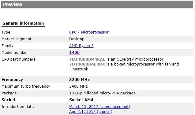 Новый четырехъядерный процессор AMD Ryzen 5 1400 R5 3 2 ГГц с восьмиступенчатой резьбой 65