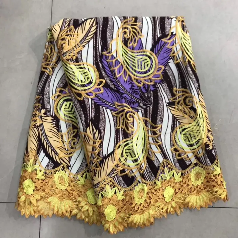 Дизайн ткань Африканская женская модная юбка Анкара высокое качество материал/воск вышитые ткани кружева для Африки - Цвет: As picture 1