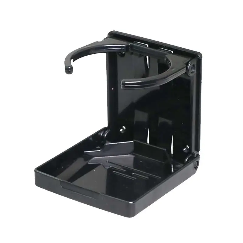 2 x Adjustable Black Folding Drink Cup Holder Mount Boat Marine Car