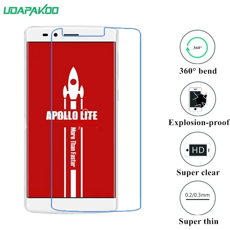 

udapakoo clear Tempered soft glass film for Vernee Mars Mix 2 M5 Apollo Lite Nano Explosion-proof glass Screen Protector