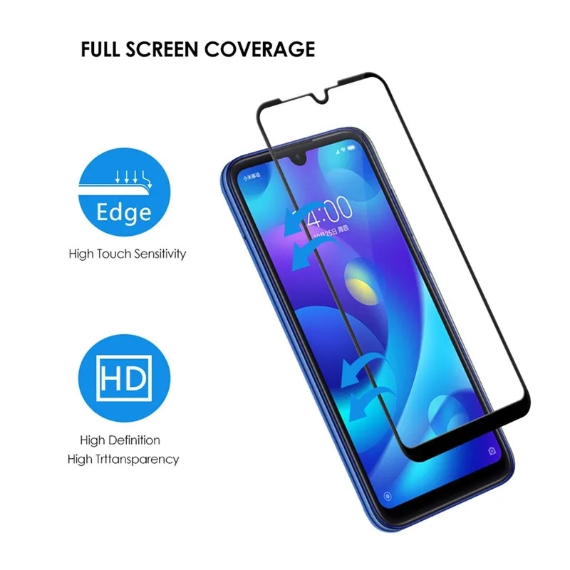 2PCS Tempered Glass for Xiaomi Redmi Note 7 Screen Protector Full Cover Phone Protective Film for For Redmi Note7 Note 7 Galss