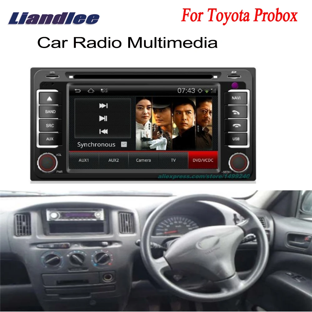 

Liandlee For Toyota Probox 2002~2012 2 din Car Android GPS Navi Navigation Maps Radio CD DVD Player Audio Video OBD2 TV Stereo