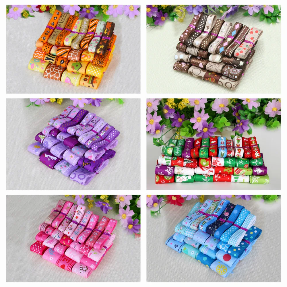 Ribbon Decoration Satin Ribbons Ribbon Supplies Grosgrain Ribbon Christmas Ribbon Satin Ribbon Sewing Ribbon Mix 12Yards Grosgrain Satin Ribbon For Wedding Party Christmas Decoration DIY Sewing Gift Accessory Craft
