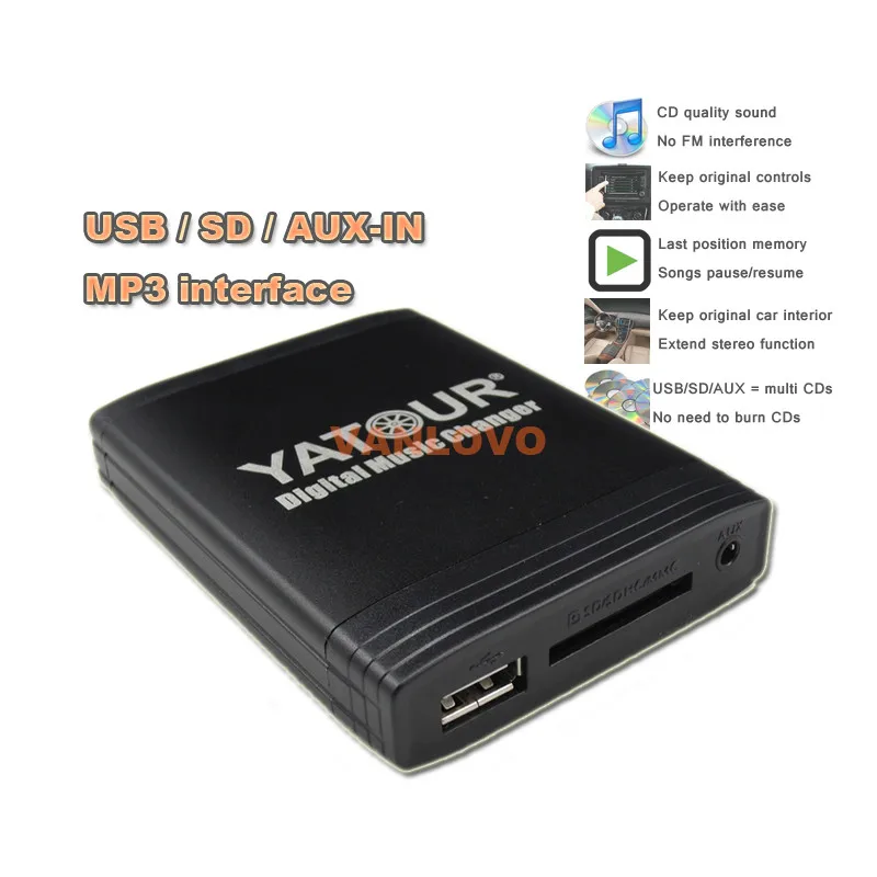 YATOUR Digital font b Music b font Changer USB SD AUX MP3 Adapter for VW Radio