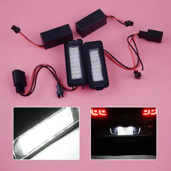

CITALL New 2pcs Plastic LED License Plate Light Lamp 99763162000 Fit For Porsche Boxster Cayman Carrera Cayenne 987 997 958