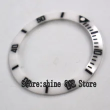 Резьба 38 мм белый керамический Безель вставка для 40 мм Мужские часы B04