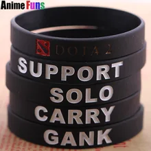 Игра Dota 2 ID силиконовый браслет 5 стилей напульсники для переноски танка Solo поддержка офлейн браслеты Подвески Ювелирные изделия для женщин мужчин вентиляторы
