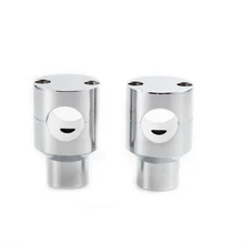 Универсальный хромированный Мотоцикл Круглый Руль стояки " 25 мм зажим для пользовательских Чоппер поплавок