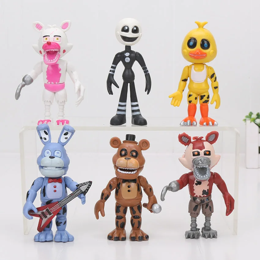 6 шт./компл. Five Nights At Freddy's 4 FNAF figure Foxy Gold Freddy Chica Sister Location ПВХ Figure toys model doll|fnaf figure|figure