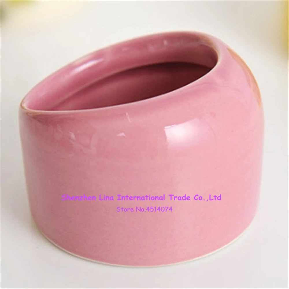 

Hateli BO Food Bowl Small Pet Hamster Chinchillas Dutch Pig Rabbit Ceramic Bowl