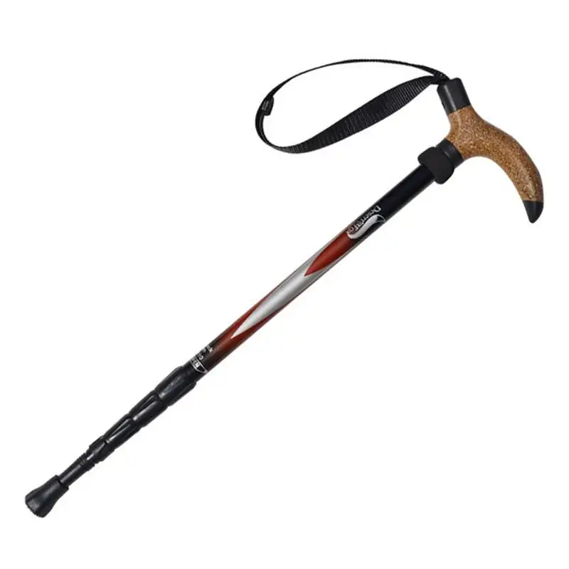 

7075 Durable Anti-shock Retractable Alpenstock Hiking Walking Stick Trekking Pole