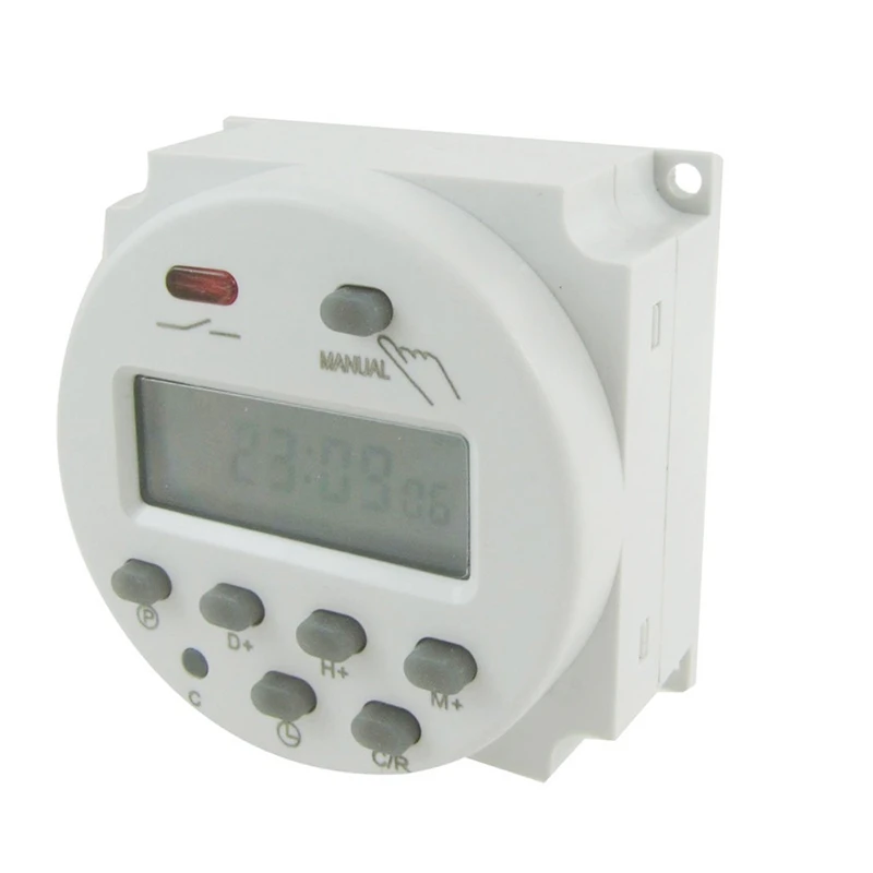 

DC 12V Digital LCD Power Programmable Timer Time Switch Relay 16A Amps
