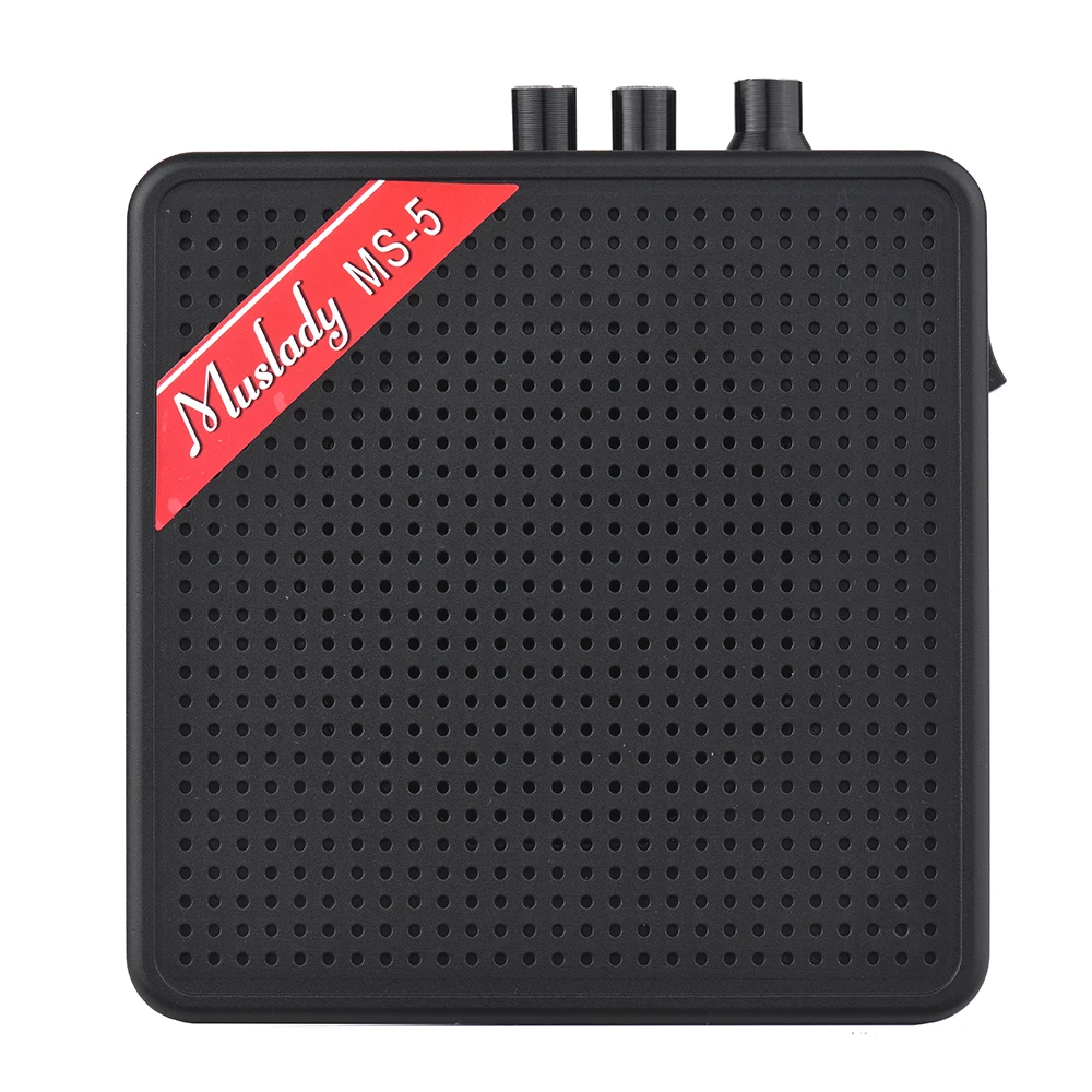 

Muslady MS-5 Portable Mini Guitar Amplifier Amp Speaker 5W Support BT Connection with Memoey Card Slot Headphone Output