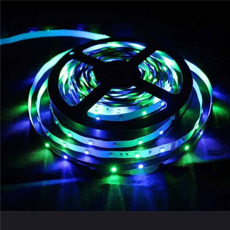 Светодиодная лента RGB 5 м 10 15 20 12 в пост. Тока SMD 2835 водонепроницаемая гибкая