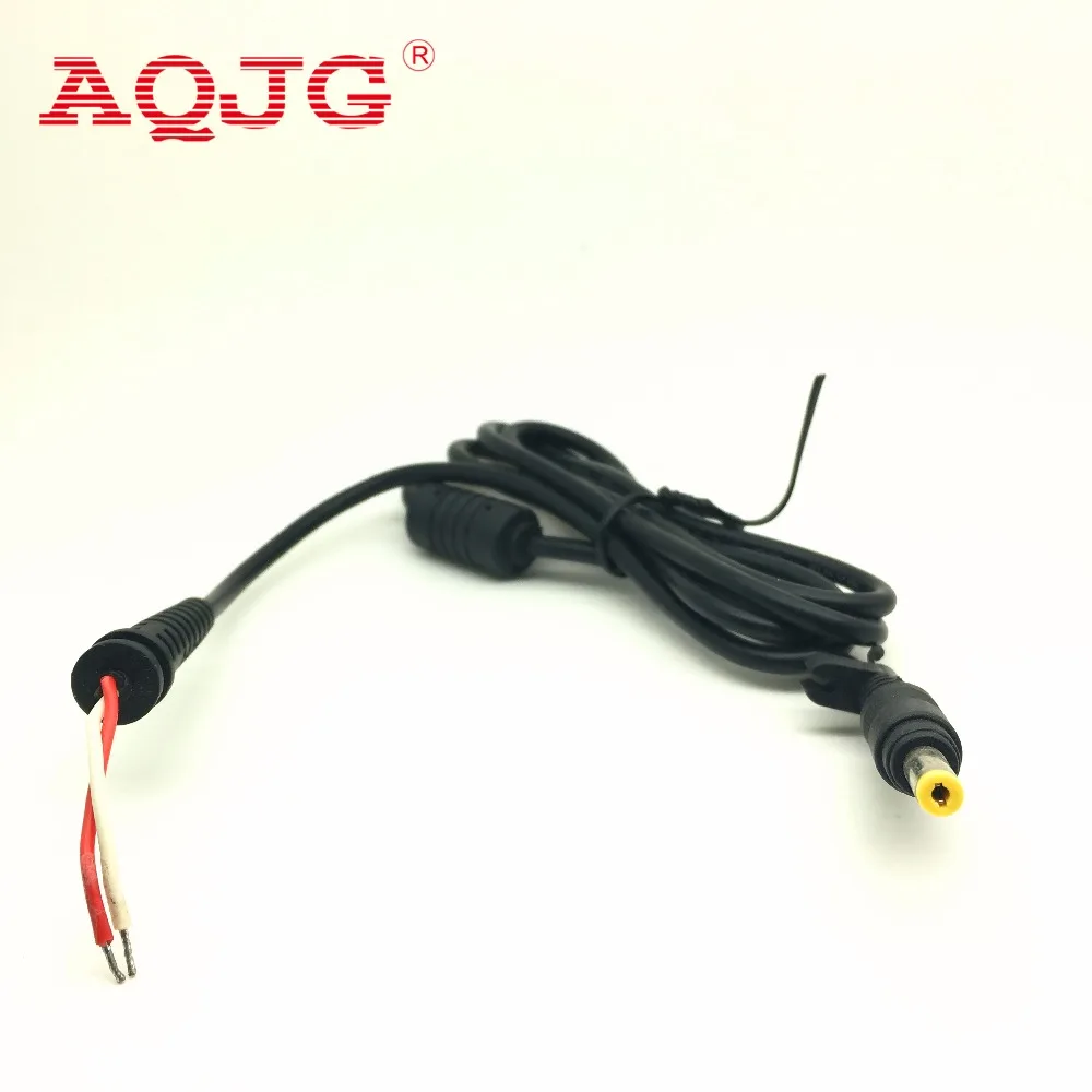 1pcs DC power Plug yellow 4.8* 1.7mm Connector With Cord For HP Hewlett