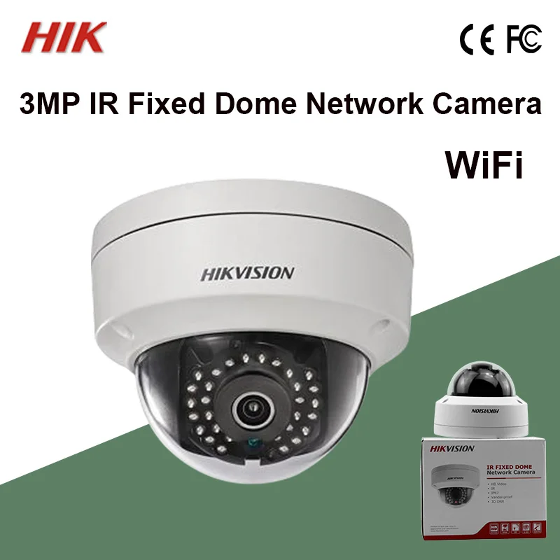 В продаже в наличии DS 2CD2132F IWS Hik английская IPC wifi 3MP купольная ip камера IK10 аудио IO