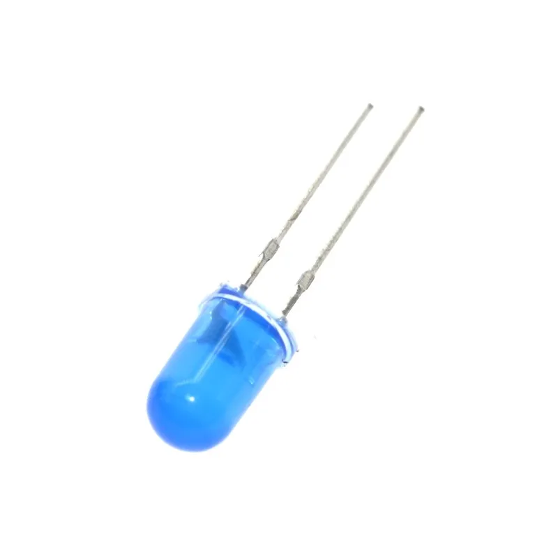100 шт 5 мм матовый синий светодиодный лазерный диод DIP Круглый Широкий формат через отверстие 2 булавки светодиодный светильник, излучающая Диодная лампочка 460-475nm 1,8-2,0 V