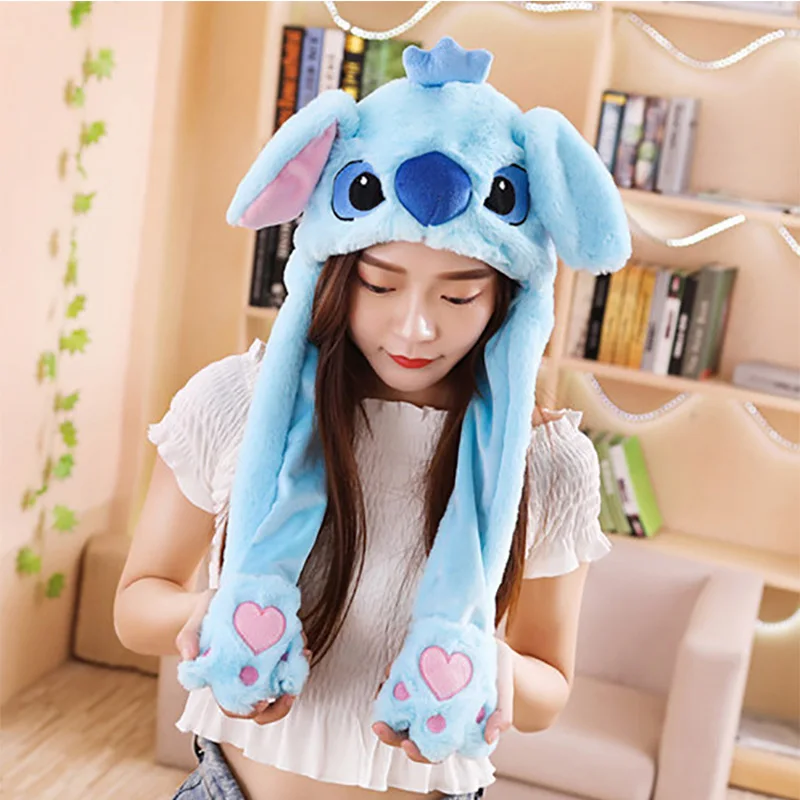 %E3%80%90Happier%E3%80%91%20Girls%20Bunny%20Pinch%20Airbag%20Funny%20Hat%20Women%20Ears%20Hat%20Hand%20Plush%20Moveing%20Jumping%20Caps%20Children's%20Cartoon%20Stich%20Creative%20Cute%20Cap%20-%20Image%209