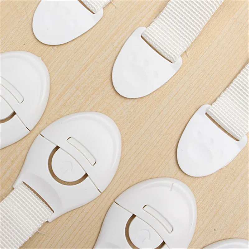 Newbealer 10Pcs/Lot Safety Plastic Protection Cabinet Lock Door Drawers Refrigerator Toilet Blockers Baby Care Safety Straps