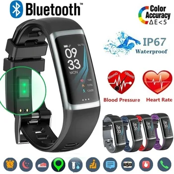 

JQAIQ Ip67 Waterproof Smart Wristband Smart Bracelet Heart Rate Monitor Blood Pressure Oxygen Heart Rate Fitness Tracker
