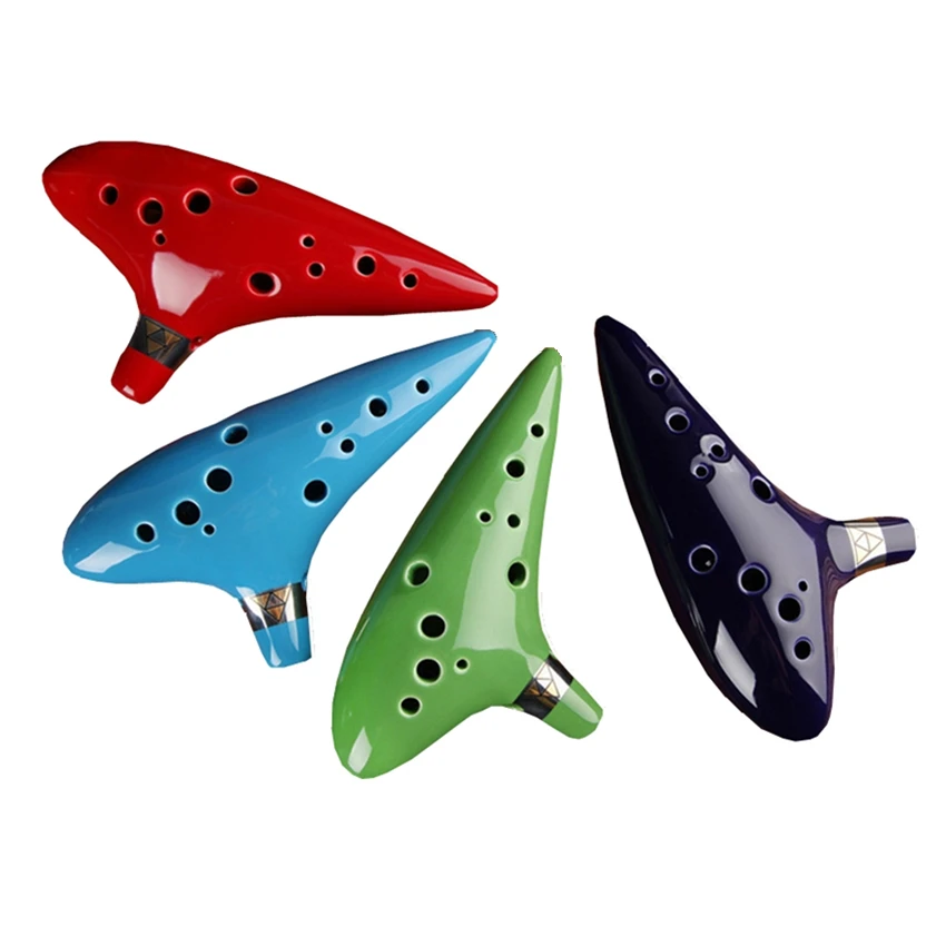 12 отверстий ocarina Alto C Ключ флейта ocarina ручной работы Легенда о Zelda Окарина музыкальный инструмент ocarina Zelda 12 Керамическая Флейта