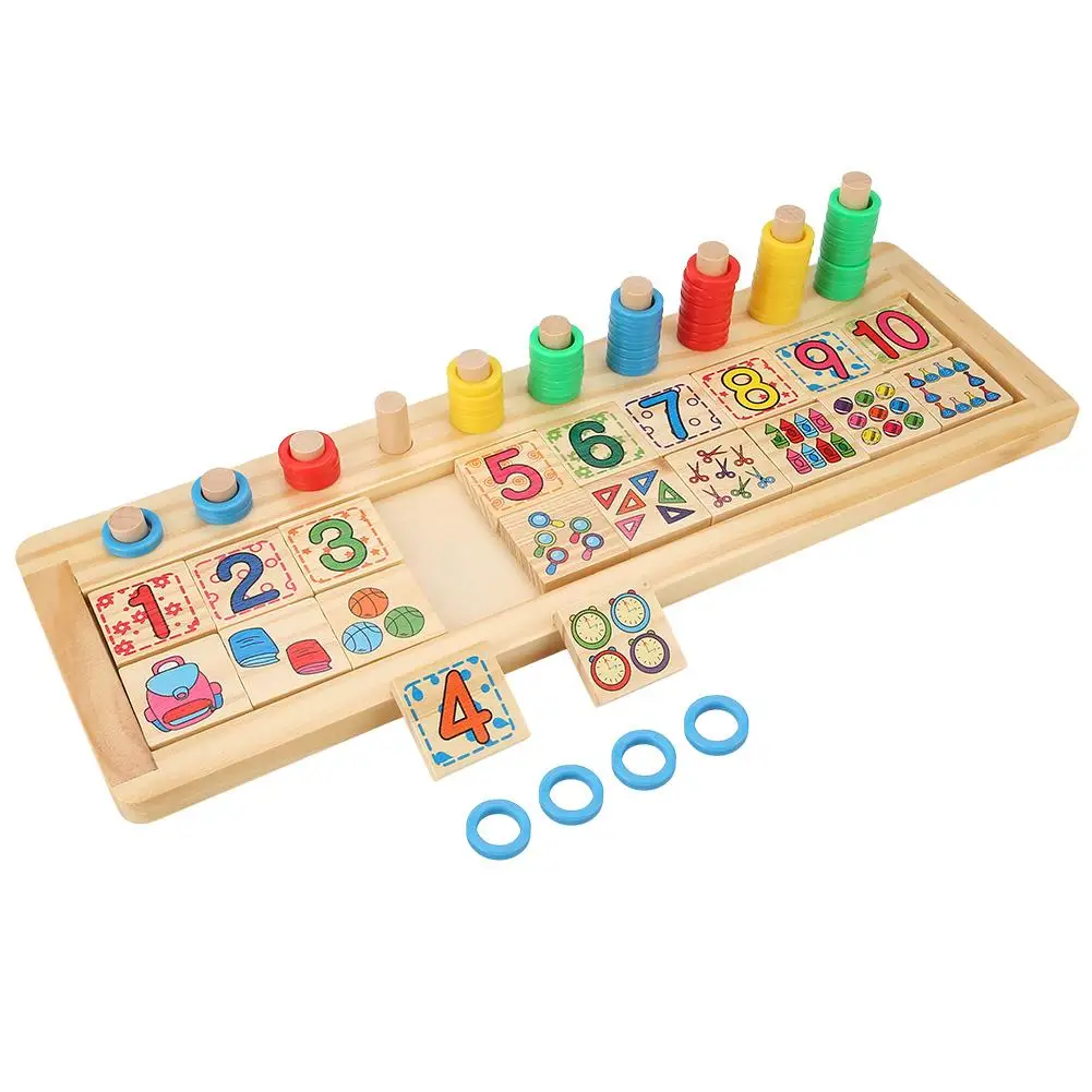 Новые Деревянные игрушки Обучающие цифры совпадающие цифровые формы игрушки Дети Обучение по методу Монтессори дети граф Математические Игрушки