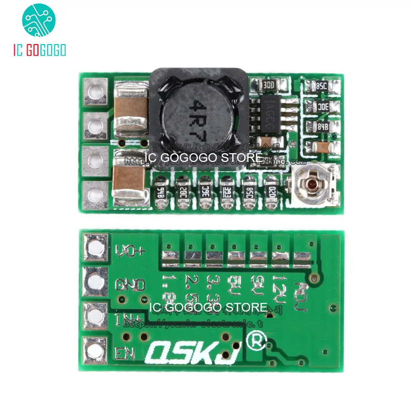 

Mini DC-DC 4.5-24V to 5V 3A Adjustable Step Down Power Supply Module 5V 9V 12V 24V Buck Board Fixed Voltage Output 97.5%