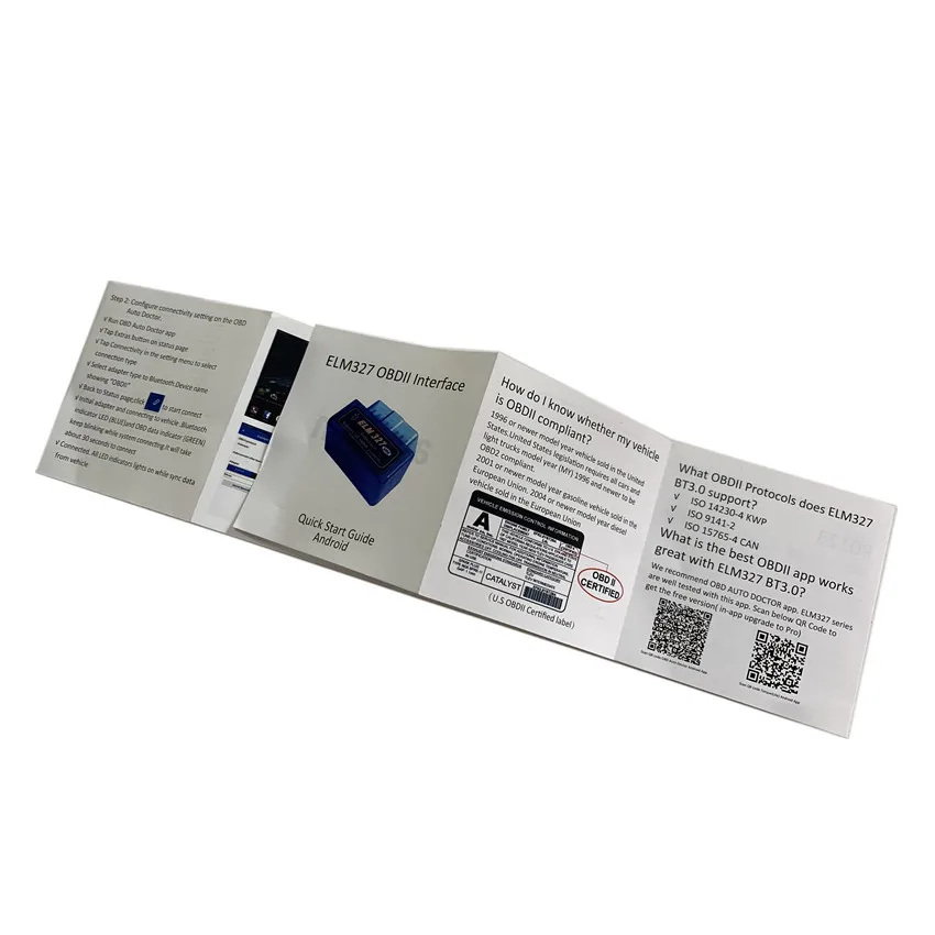 100 шт. OBD Мини ELM327 Bluetooth OBD2 V2.1 Авто диагностический сканер OBDII 2 автомобилей ELM 327