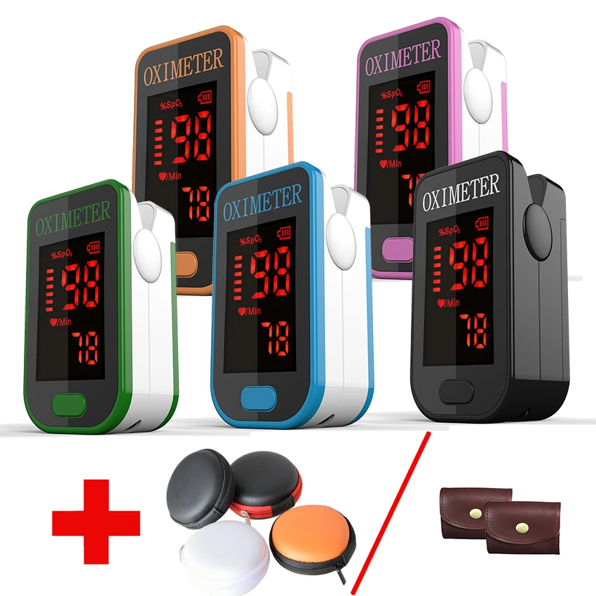 

PRO-F4+bag Finger Pulse Oximeter,Heart Beat At 1 Min Saturation Monitor Pulse Heart Rate Blood Oxygen SPO2 CE Approval