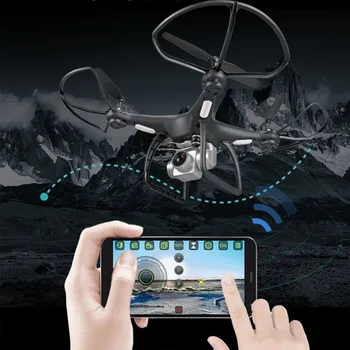 RC Drone 2.4G FPV RC Quadcopter 0.3MPCamera Altitude Hold Headless Mode 3D-Flip Long Flight RC Airplanes